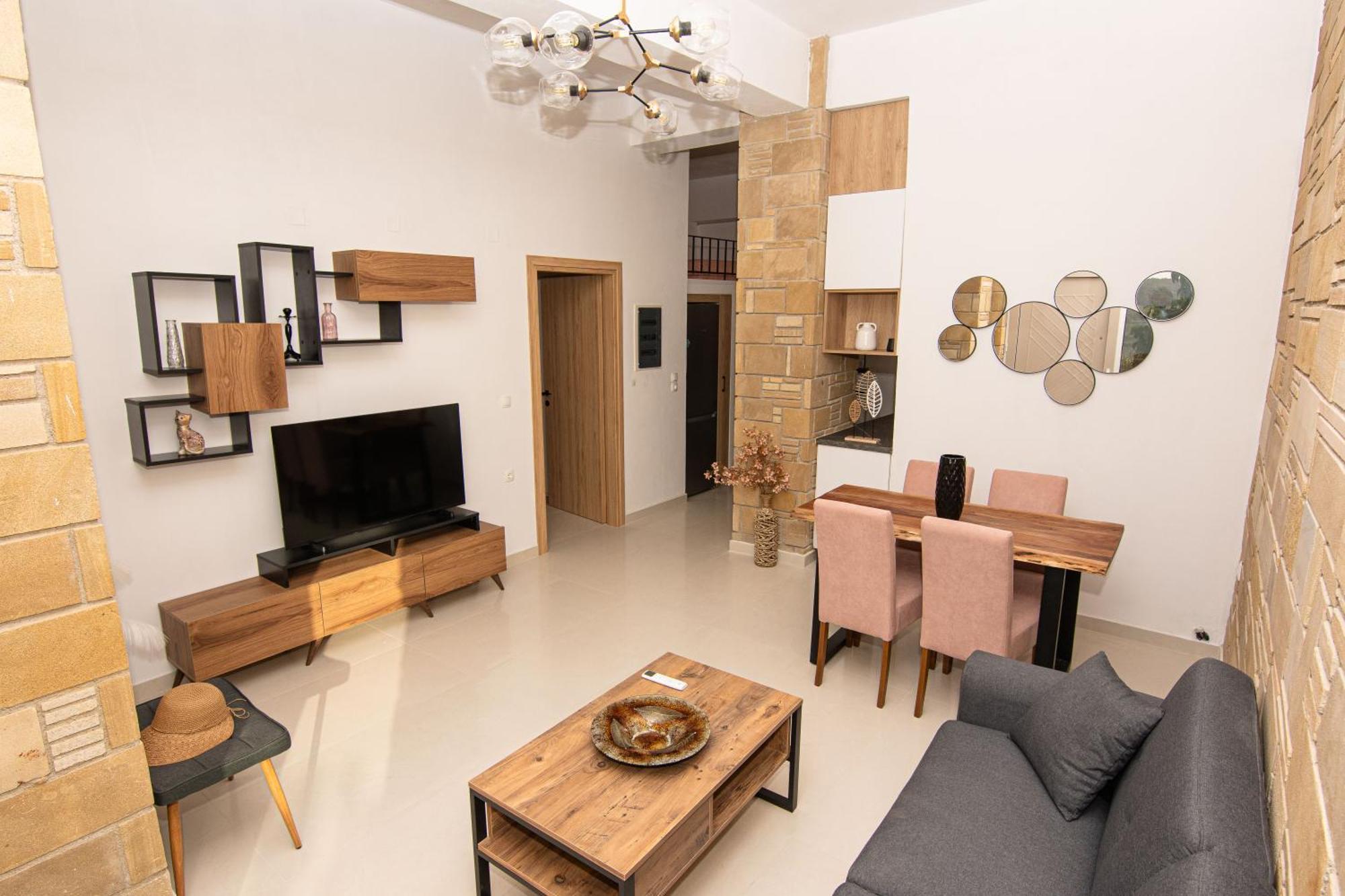 Rikanthos Stone Sea View Apartment Ιι Kíssamos Dış mekan fotoğraf